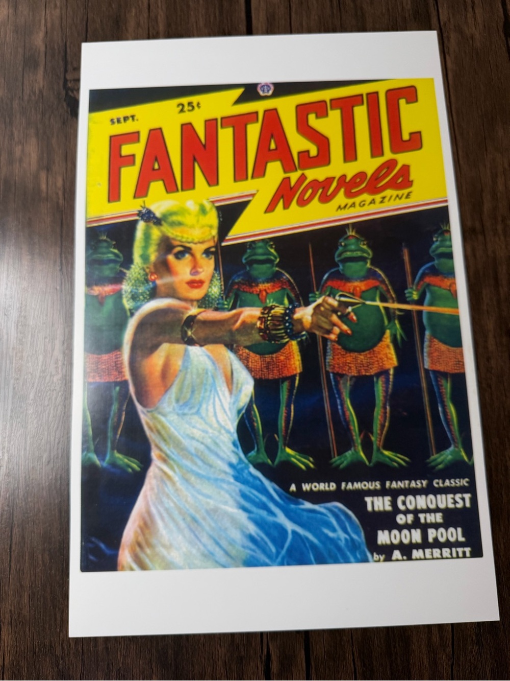 Fantastic Novels Magazine Sept 1948 11x17 Art Print Moon Pool A. Merritt Pulp
